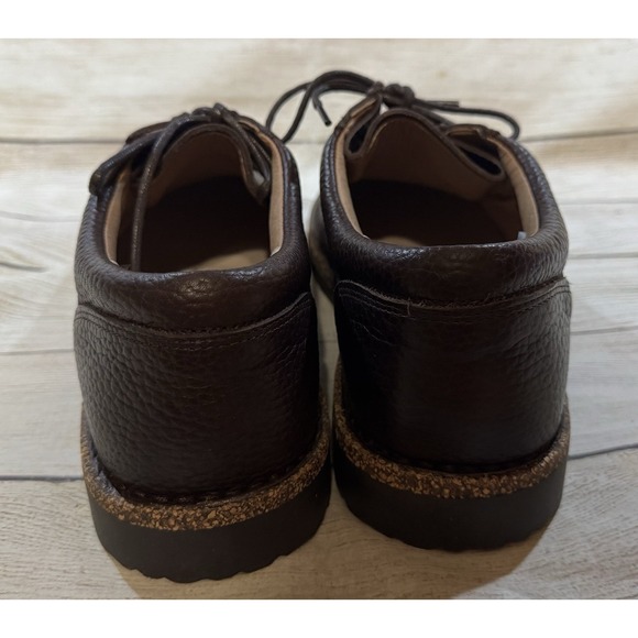 New w/Box Birkenstock Pasadena Men ll Espresso Leather Lace Up Shoes Sz 43 US 10 - Picture 5 of 6